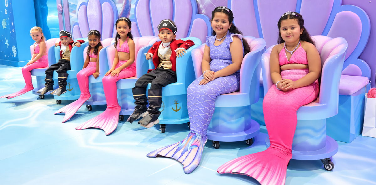 A birthday party at Mermaids of Arabia
