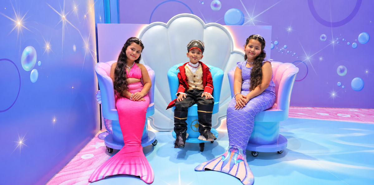 A birthday party at Mermaids of Arabia