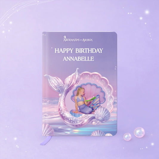 Mermaid Shell Personalised Notebook