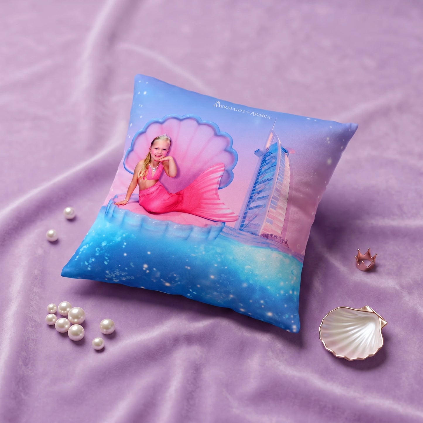 Dubai Mermaid Cushion – Burj Al Arab Edition
