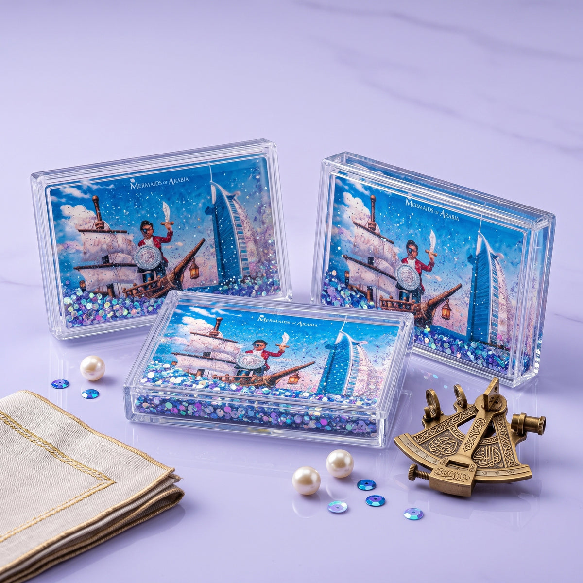 Pirate Glittery Magnets Set