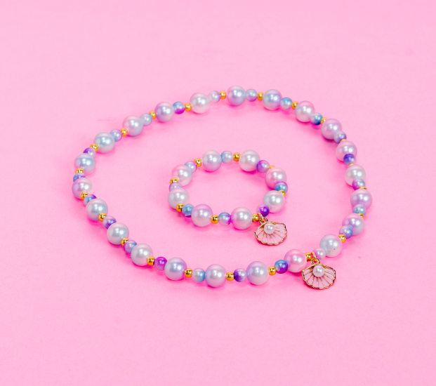 Mermaid Necklace & Bracelet Set Queen Pearl