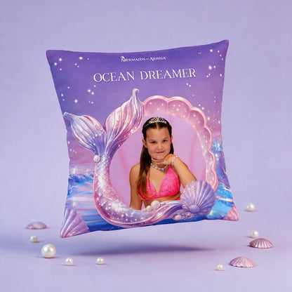 Mermaid Shell Personalised Cushion