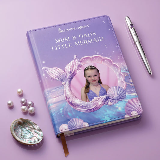 Mermaid Shell Personalised Notebook