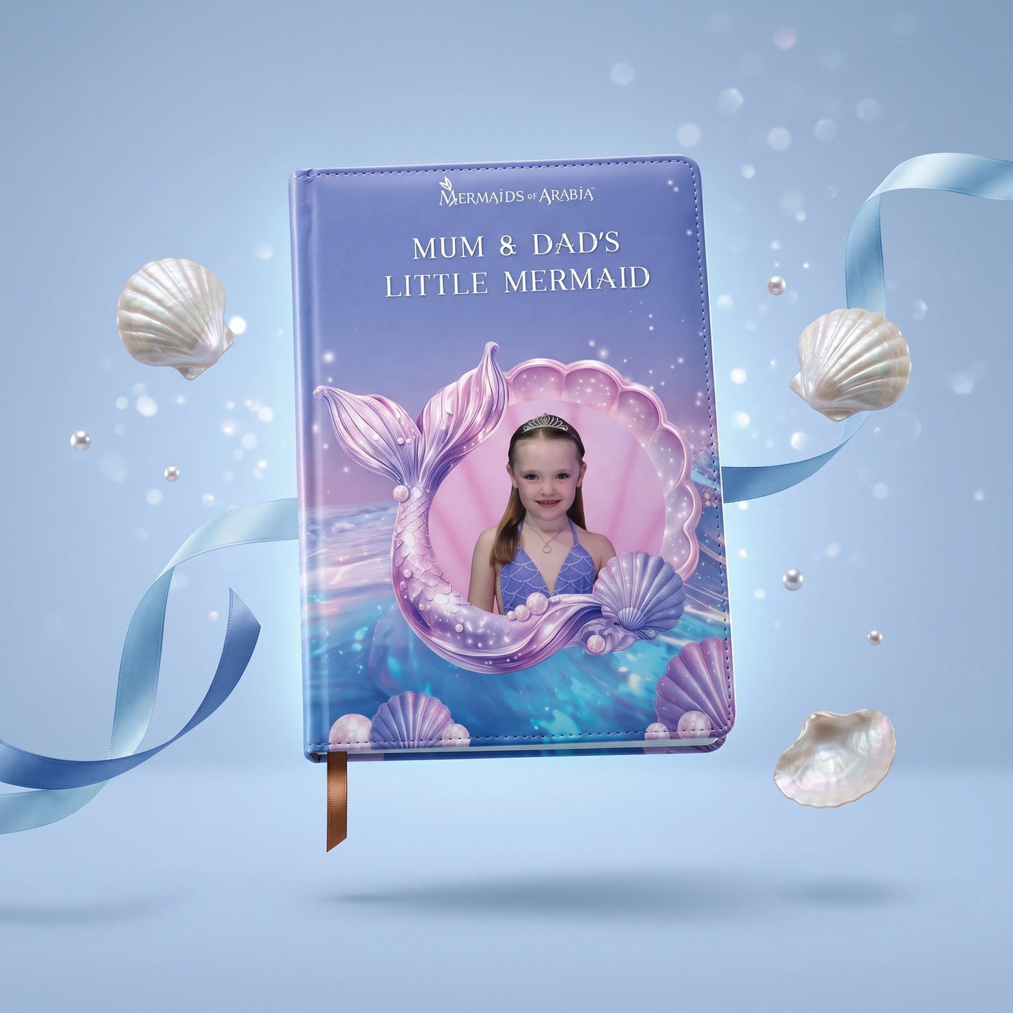 Mermaid Shell Personalised Notebook