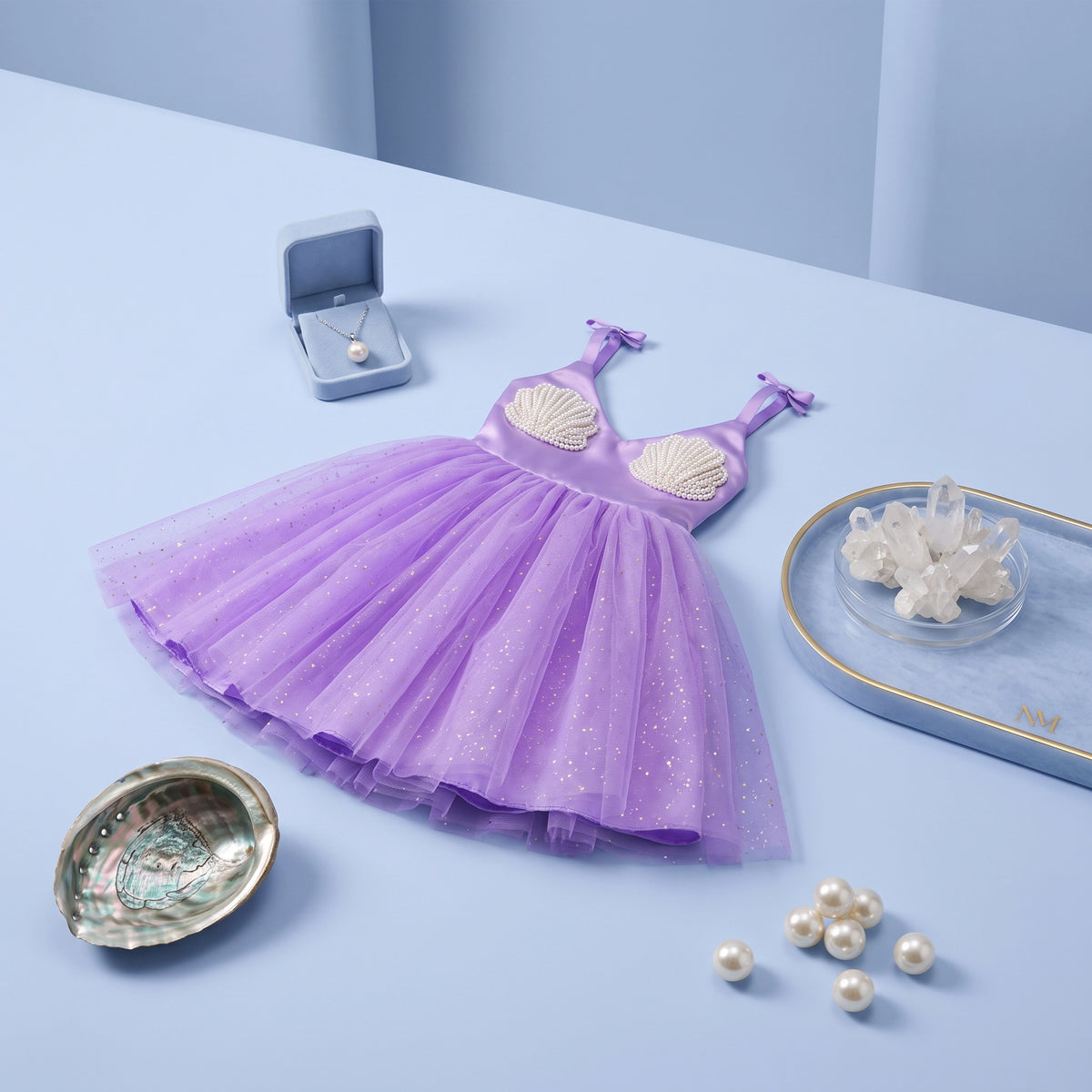 Shell Princess Purple Dress