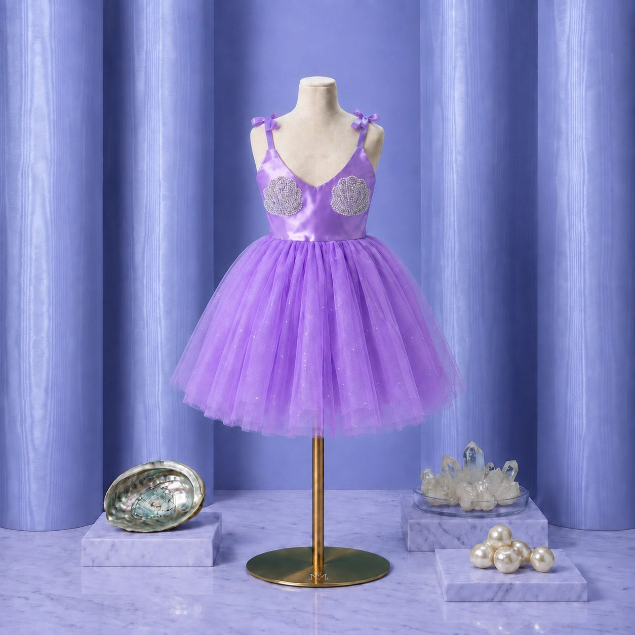 Shell Princess Purple Dress