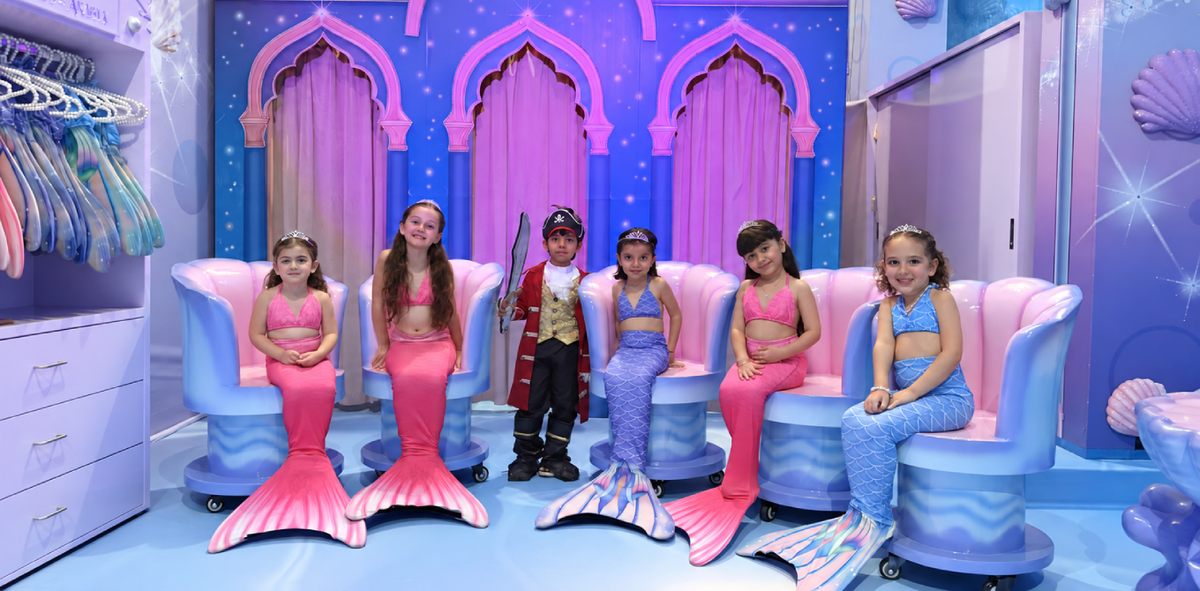 A birthday party at Mermaids of Arabia