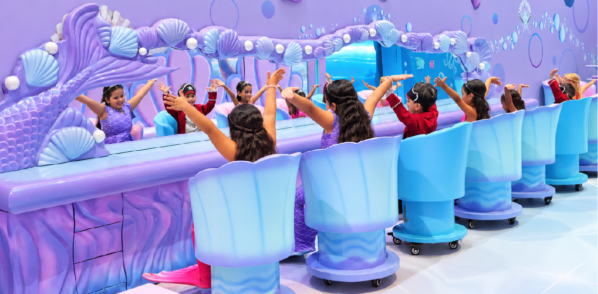 A birthday party at Mermaids of Arabia